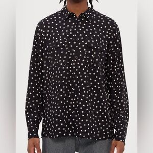 The Kooples Black and White Stars Dress Shirt - Rock ‘n’ Roll - Sunset Strip